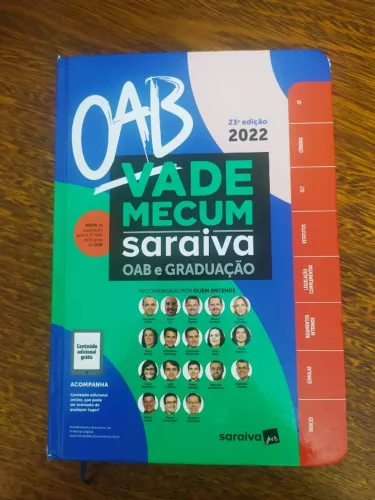 Livro Vade Mecum Saraiva Oab E Graduação 2022