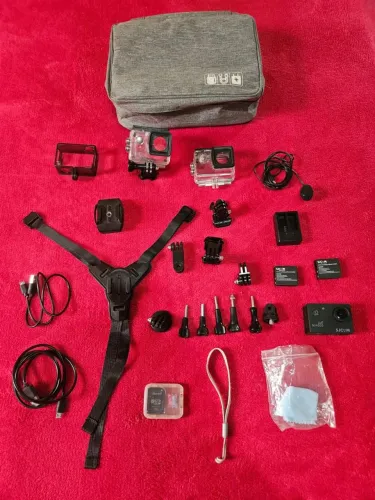 Câmera 4k wifi + kit motovlog