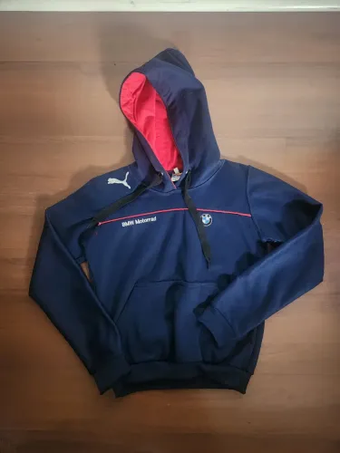 Moletom BMW Azul Marinho - Tamanho P - Unissex (Usado, ótimo estado).<br>