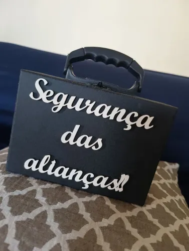 Maleta segurança das alianças/casamento