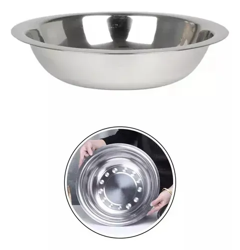 bacia redonda inox 2500ml ud95 25,5x8cm 123util