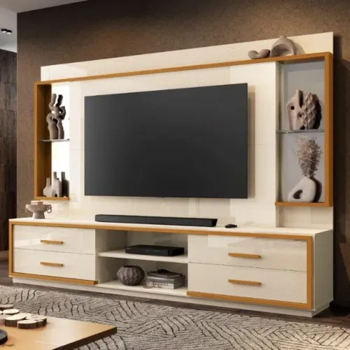 Home Estante LN Com Rodízios! Frete + Montagem Grátis.