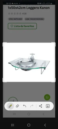 BANCADA DE VIDRO PARA BANHEIRO COM CUBA INOX 