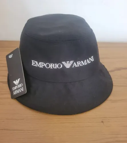 Boné Bucket Emporio Armani Preto