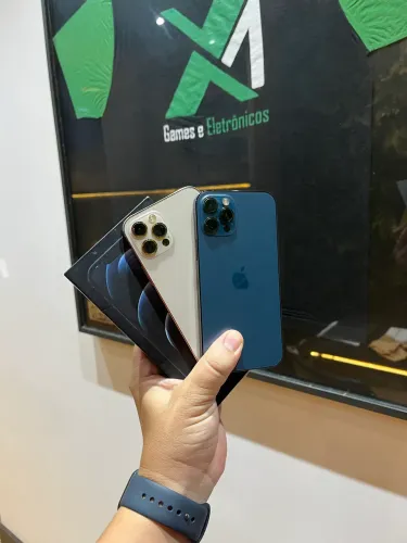 Vem que a Loja tá recheada  - 12 PRO AZUL E DOURADO 