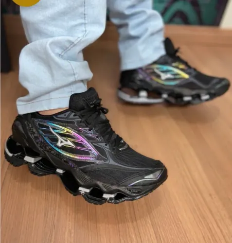 Tênis Mizuno Wave Prophecy 6 Preto e Colorido
