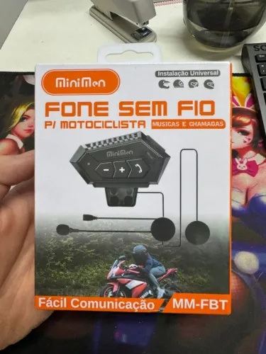 Fone de ouvido sem fio para motociclista MiniMen