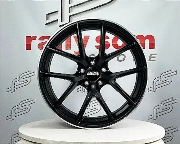 Jogo de Roda BBS FI-R Preto Fosco 5x120 - 19x8,5 e 19x9,5  Offset 35 e 38 Roda BBS FI-R Ar