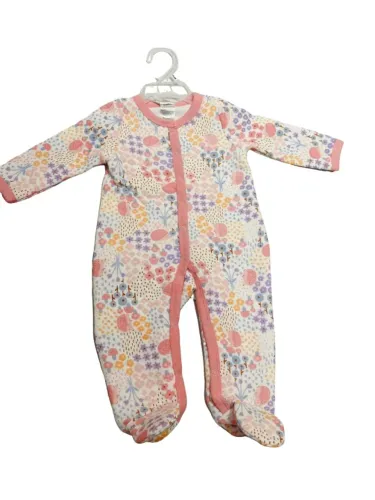 Macacão Infantil Little Beginnings - Florido 3 A 6 Meses