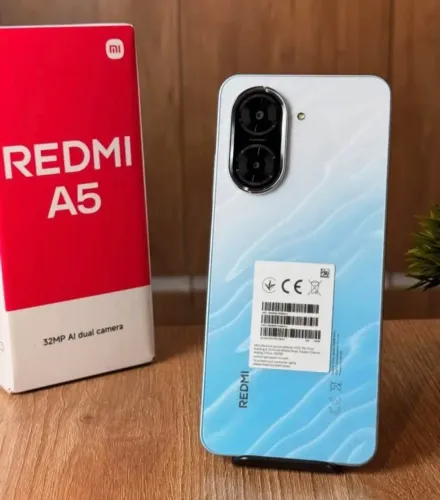 Redmi A5 - 32MP AI Dual Camera- Preto - Azul intermediário 128Gb/4Ram - Passamos cartão