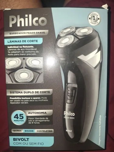 Barbeador Elétrico Philco PBA05 Shave - Novo na Caixa