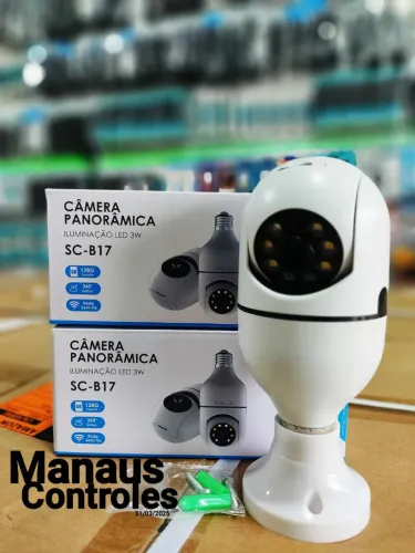 Câmera Panorâmica Wi-Fi 360° LED 3W -  SC-B17