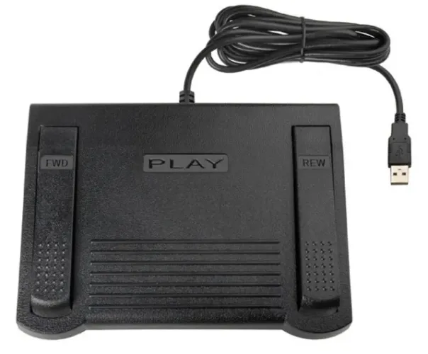 Pedal para transcrição usb