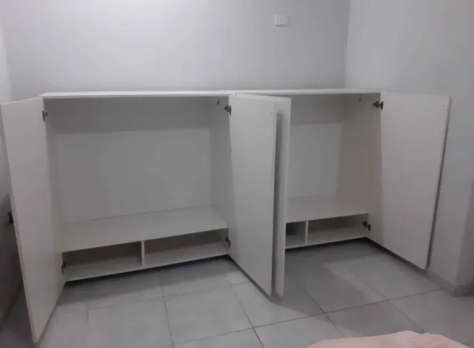 Armário de Parede Branco 4 Portas