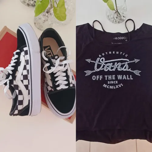Camisa vans M original e tênis Vans 36 premium lindos leia