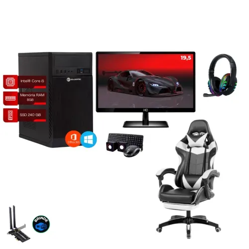 Computador completo + cadeira gamer