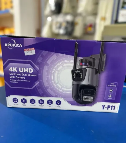 Câmera de Segurança Wi-Fi 4K UHD Dual Lens - APUAICA Y-P11