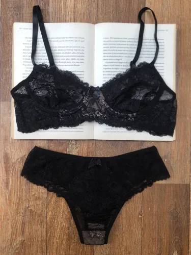 Conjunto de lingerie renda 