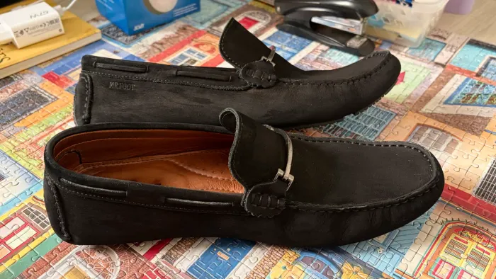 Sapatênis mocassim camurça Tm 41/42