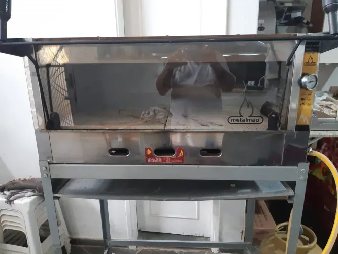 Forno Guilhotina Gás Infravermelho Inox 1 câmara Metalmaq