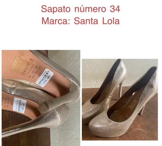 Sapato Santa Lolla número 34