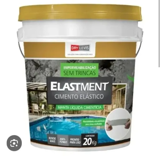 Cimento elástico para infiltração de agua