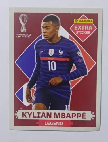 Figurinha da Copa 2022 Kylian Mbappe Panini