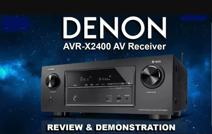 RECEIVER DENON AVR-X2400H 7.2 CANAIS DOLBY ATMOS DTS-X ETC! Melhor q Pionner Onkyo Yamaha 