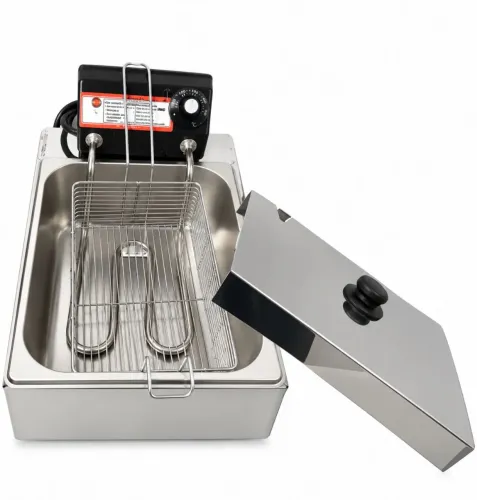 Fritadeira elétrica 5L + tampa 110v