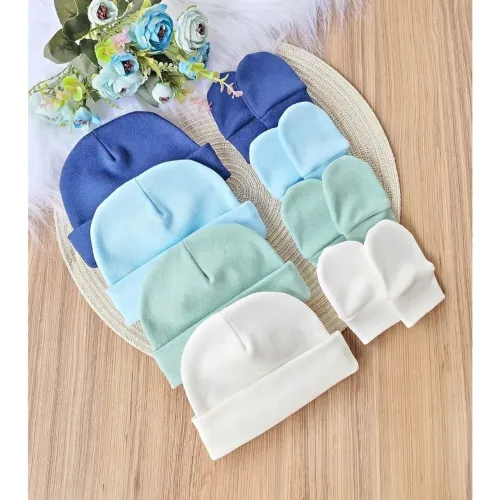 Kit touca e luva infantil 