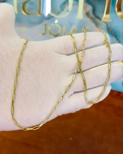 Cordão de ouro Cartier baguete 7g oco ( LOJA )