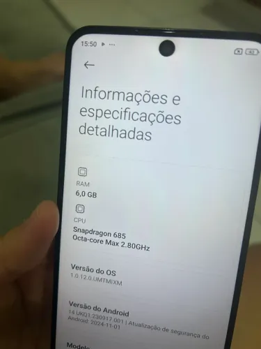 Vendo celular redmi note 12 128gb 6 de ram  Funcionando tudo perfeitamente
