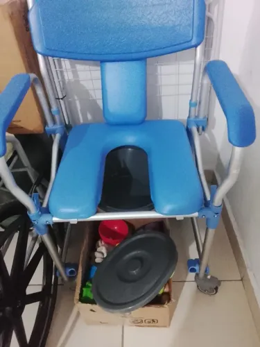 1 cadeira de rodas de alumino