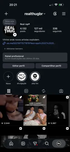 VENDO PÁGINA DE INSTAGRAM COM 127K