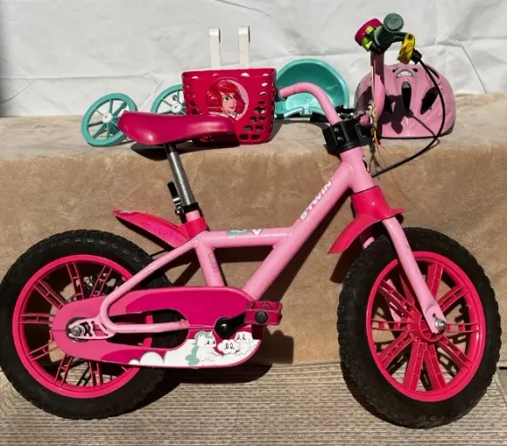 Bike Bicicleta Infantil Btwin 500 Aro 16 PERFEITO ESTADO + KIT COMPLETO!