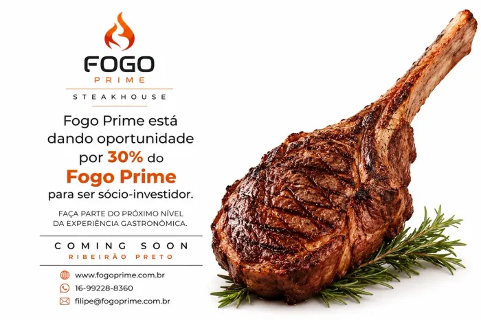 OPORTUNIDADE DE INVESTIMENTO | FOGO PRIME STEAKHOUSE