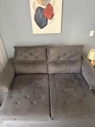 SOFA RETRATIL CINZA