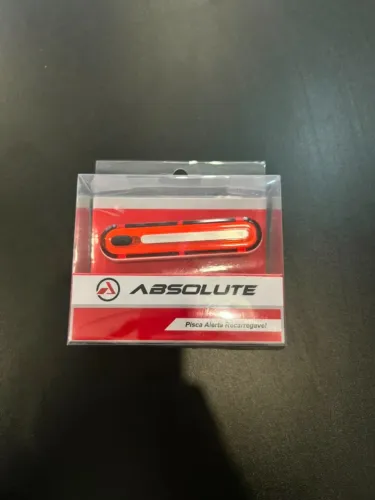 Lanterna Pisca Alerta Traseiro Usb Absolute 8 Modos Bike
