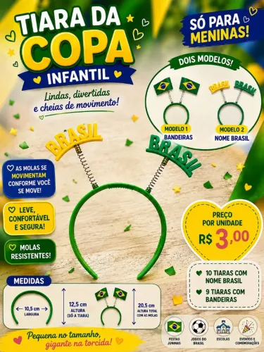 Tiara do Brasil - Infantil 