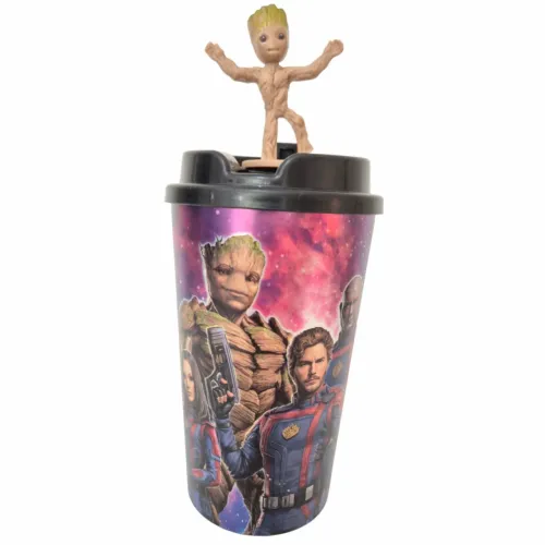 Copo Guardiões da Galáxia 3, Oficial Kinoplex 750ml, baby groot