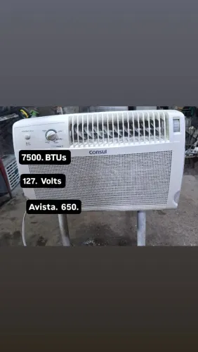 Ar Consul 7.500 BTUs 127.V gelando aceito cartão 