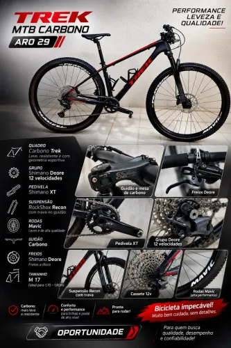 Bicicleta carbono TREK aro 29