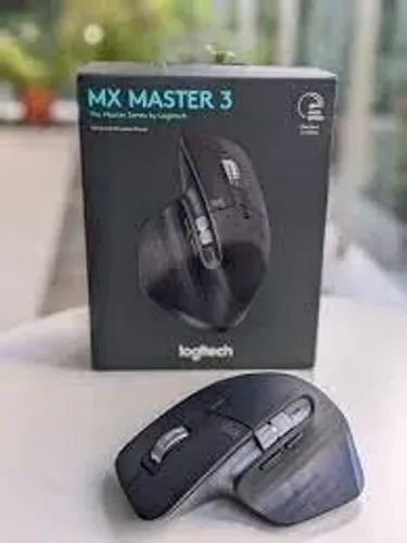 Mouse Sem Fio Mx Master 3s na cor preta, modelo sem fio