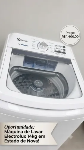 Máquina de Lavar Electrolux 14kg Essential Care - Perfeito Estado e Muito Econômica!