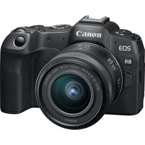 Câmera Digital Canon EOS R8 24.2MP 3.0" Lente RF 24-50MM IS STM - Nova Lacrada