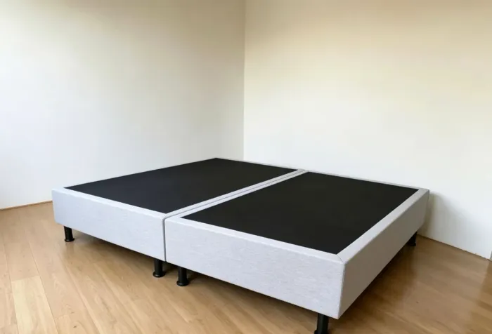 Cama box base King size em LINHO.Entrego
