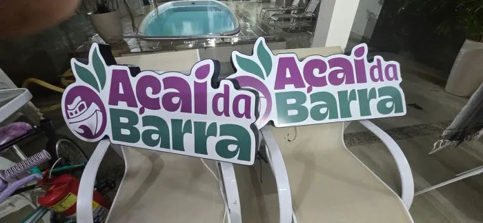2 Letreiros do Açaí da Barra,