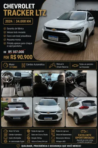 Chevrolet Tracker LTZ 1.0 Turbo 12V Flex AUT 2024