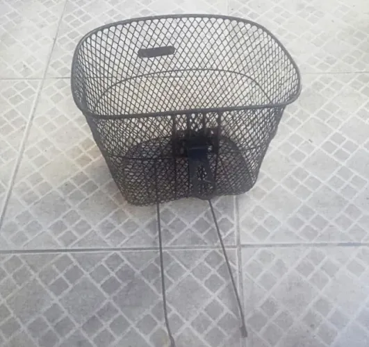 Cesta de aço completa p/Bicicleta