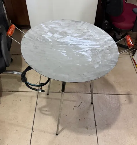 Fogareiro a gas com chapa de 55 cm de diâmetro